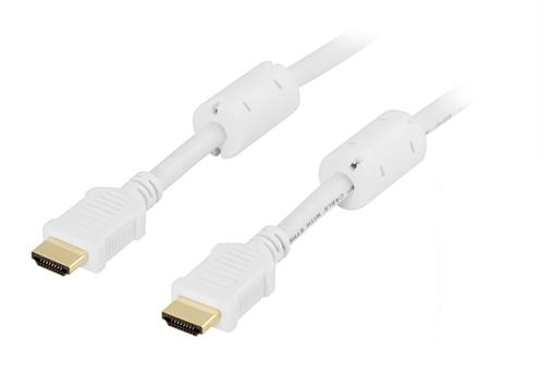 HDMI-kaapeli, HDMI High Speed With Ethernet, 19-pin Uros-uros, 4K, Ultra HD, Ethernet, 3D, Paluuää