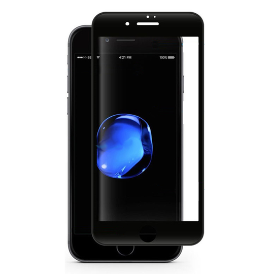 Hat Prince iPhone 7 Plus 0.2mm Karkaistu Lasi Näytönsuoja - Musta