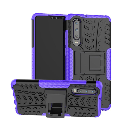 Huawei P30 luistamaton hybrid suojakotelo - Violetti