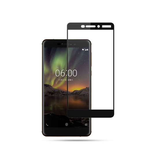 MOCOLO Nokia 6 (2018) karkaistu suojalasi - Musta