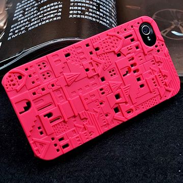 City 3D (Kuuma Pinkki) iPhone 4S Suojakuori
