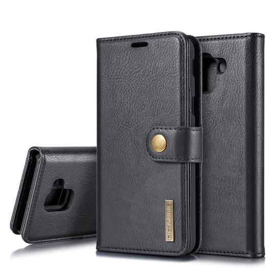 DG.MING Samsung Galaxy J6 (2018) 2-in-1 Wallet kotelot - Musta