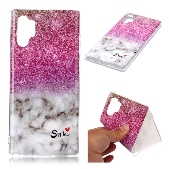 Marble Samsung Galaxy Note 10 Pro kuoret - Säihkyvä Marmori Kuvio