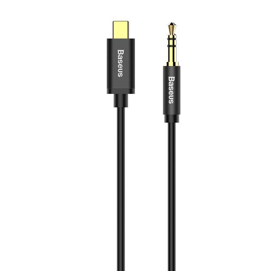 Baseus Yiven Audio kaapeli USB-C - AUX 3 5mm 120cm - Musta