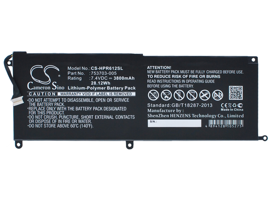 HP Pro x2 612 G1 Tabletin Akku