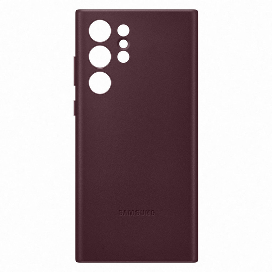 SAMSUNG LEATHER COVER S22 ULTRA BURGUNDY