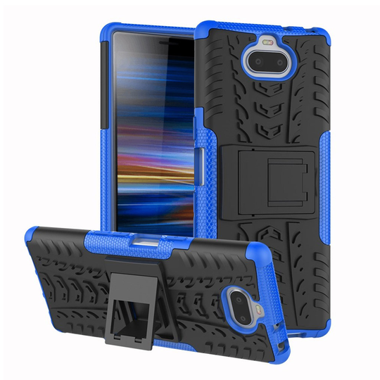 Sony Xperia 10 anti-slip hybrid case - Blue