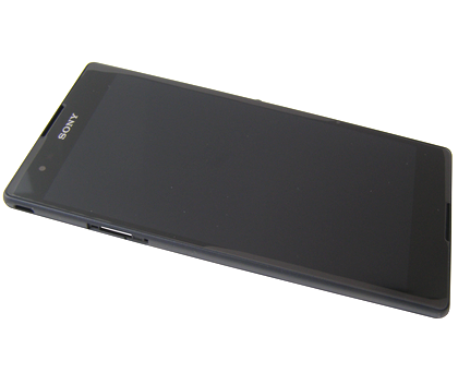 Etupaneeli kosketuspaneelilla and LCD Näyttö Sony D5322 Xperia T2 Ultra Dual - musta (Alkuperäinen)