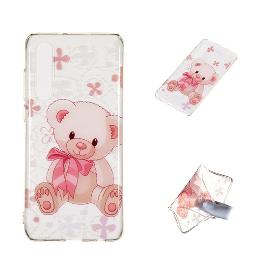 Huawei P30 printti kuosi suojakotelo - Suloinen Nalle nukke
