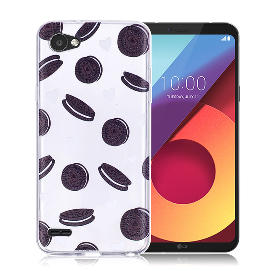 LG Q6 Kuviollinen TPU Takasuoja Kuori - Oreo Keksit