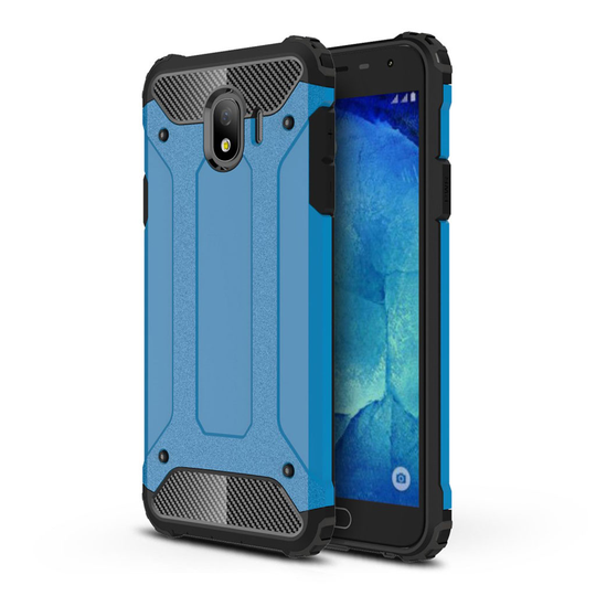 Samsung Galaxy J4 (2018) suoja hybridi suojakotelo - Vaaleansininen