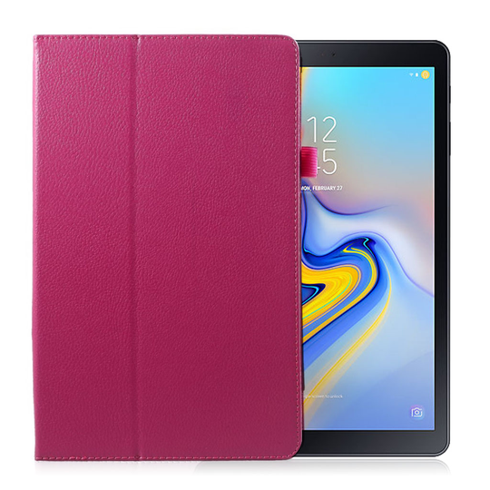 Samsung Galaxy Tab A 10.5 Taivutettava Tabletti Suojakuori Synteetti Nahasta - Ruusu