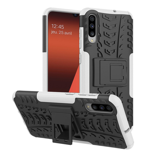 Samsung Galaxy A70 tyre hybrid case - White