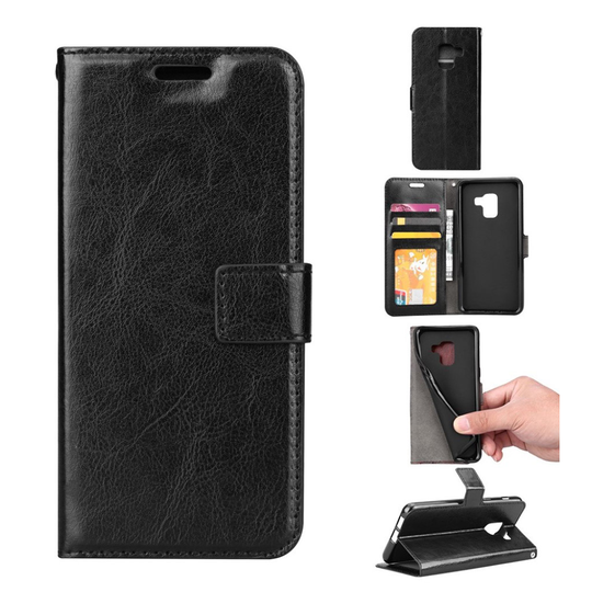 BTRCASE Samsung Galaxy A8 (2018) moderni suojakotelo - Musta