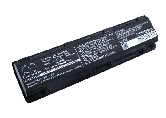 Toshiba Satellite C855 Satellite C855-10G Satellite C855-10K akku 6600 mAh