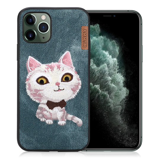 Nimmy Big Eyes iPhone 11 Pro Max Embroidered Cover - Blue