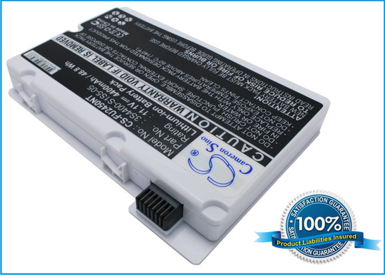 Fujitsu Amilo Pi2450 Amilo Xi2428 Amilo Xi2528 Amilo Pi2530 Amilo Pi2550 Amilo Xi2550 akku 4400 mAh - Valkoinen