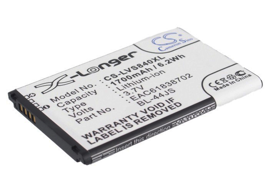 LG LG VS840 Lucid Cayman Lucid 4G Viper 4G LTE Akku 1700 mAh
