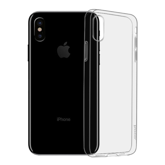 iPhone Xs Max HOCO Light sarjan pehmeä läpinäkyvä takasuoja kuori - Transparentti Harmaa