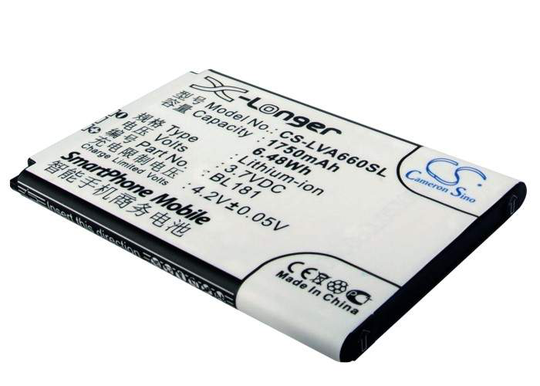 Lenovo A66T akku 1750 mAh
