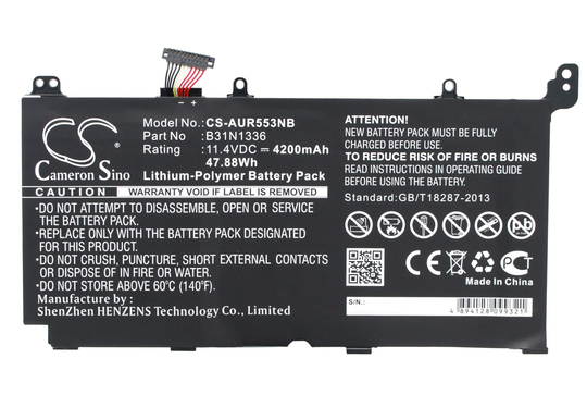 Asus R553LF R553LN R553LN-DM123H akku 4200 mAh