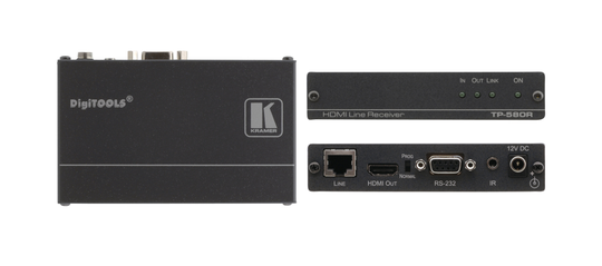 KRAMER TP-580R HDMI, BIDIRECT.RS-232, IR OVER TWISTED PAIR HDBASET RECEIVER