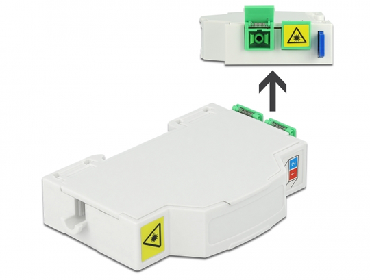 This Fiber Optic Junction Box By Delock Can Accommodate Up To Two SC Simplex Or LC Duplex Optical Fi