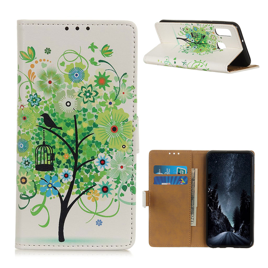Samsung Galaxy A20e pattern leather case - Green Tree