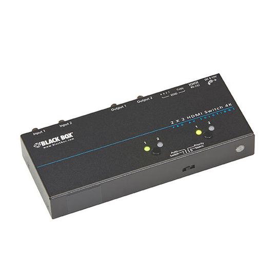 BLACK BOX 4K HDMI MATRIX SWITCH - 2X2