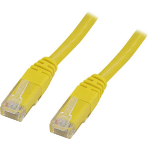 Laitekaapeli, U/UTP Cat6, 5 M, 250 MHz, Delta-sertifioitu, LSZH, Keltainen
