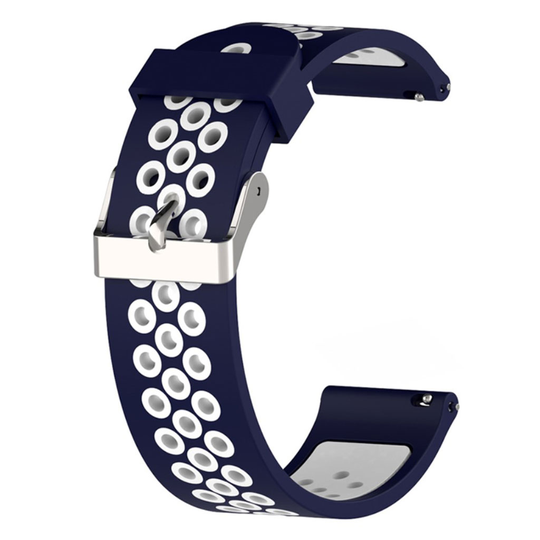 Samsung Galaxy Watch Active two-color durable watch band - Dark Blue / White