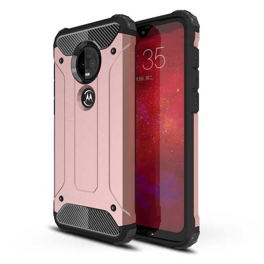 Armour Guard Motorola Moto G7 Plus kuoret - Ruusukulta