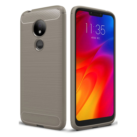 Carbon Flex Motorola Moto G7 Power kuoret - Harmaa