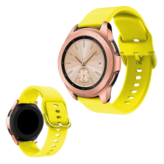 Samsung Galaxy Watch (42mm) silicone watch band - Yellow