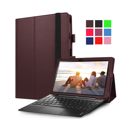 Amdrup Lenovo Miix 310 Litsi Nahkakotelo - Kahvi