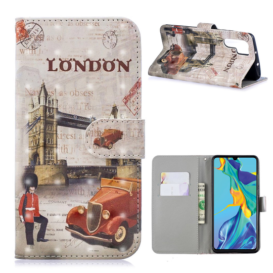 Huawei P30 patterned leather case - Tower Bridge of London