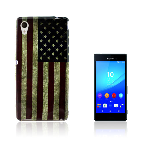 Westergaard Sony Xperia M4 Aqua Kuori - Vanhanaikainen Amerikan Lippu