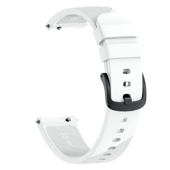 Samsung Galaxy Watch Active twill silicone watch band - White