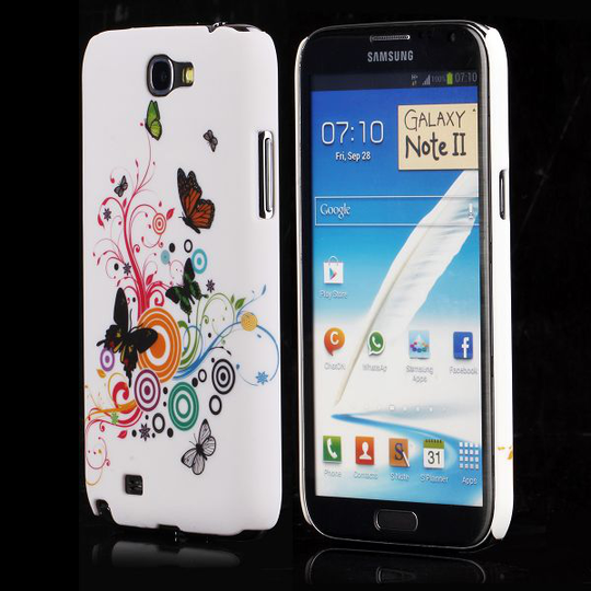 Valentine (Värikkäät Ympyrät & Perhoset) Samsung Galaxy Note 2 Suojakuori