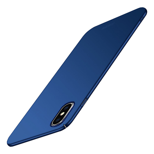 iPhone XS MOFI kova ja ohut himmeä muovinen takasuoja kuori - Sininen