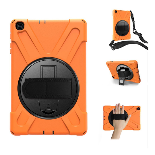 Samsung Galaxy Tab A 10.1 (2019) 360 degree silicone combo case - Orange