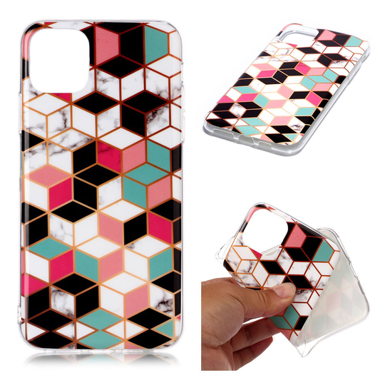 Marble iPhone 11 Pro Max kuoret - Värikäs Diamond Kuvio