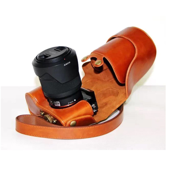 Sony Alpha a7R retrotyylinen kamerakotelo - Ruskea