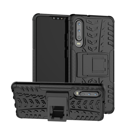 Huawei P30 luistamaton hybrid suojakotelo - Musta