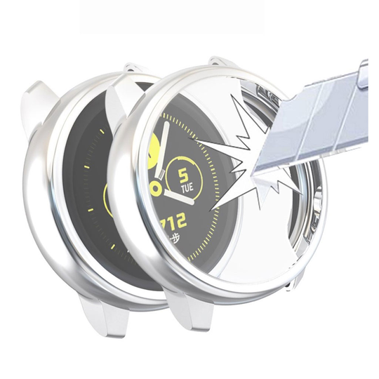 Samsung Galaxy Watch Active electroplating case - Silver