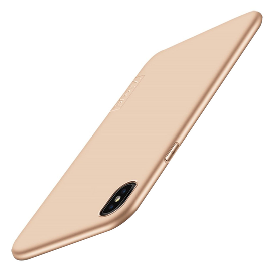 iPhone Xr X-LEVEL Suoja Sarja Matta Pintainen Pehmeä Muovinen Taksuoja Kuori - Kulta
