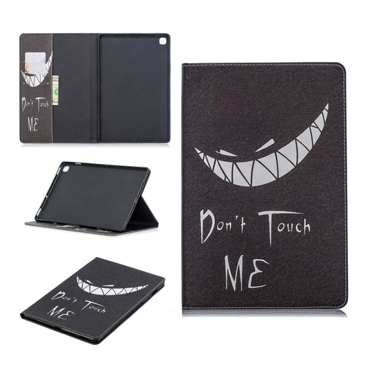 Samsung Galaxy Tab S5e pattern leather case - Don't Touch Me