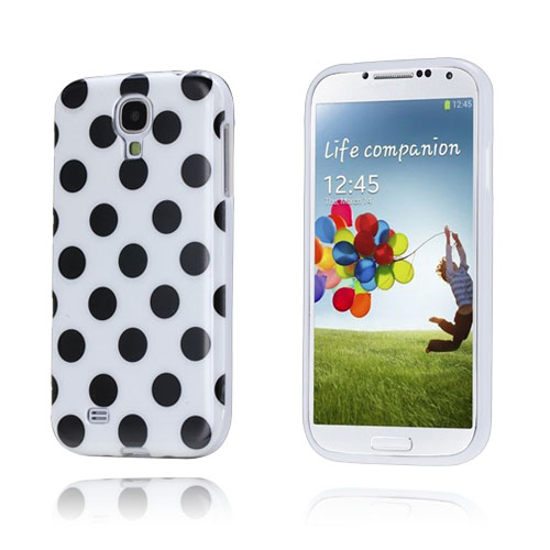 Polka Dots (Valkoinen) Samsung Galaxy S4 Suojakotelo