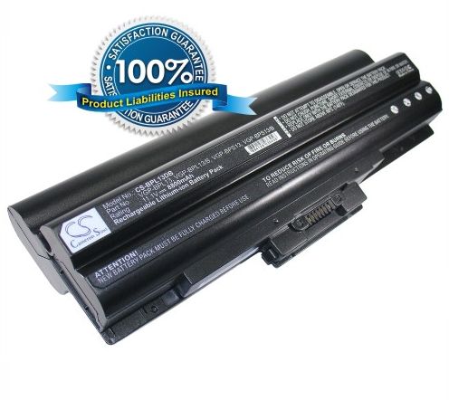 Sony VGP-BPL13 VGP-BPS13 VGP-BPS13/B VGP-BSP13/S VGP-BPS13A/B VGP-BPS13A/S VGP-BPS13B/B VGP-BPS13B/Q akku 8800 mAh musta