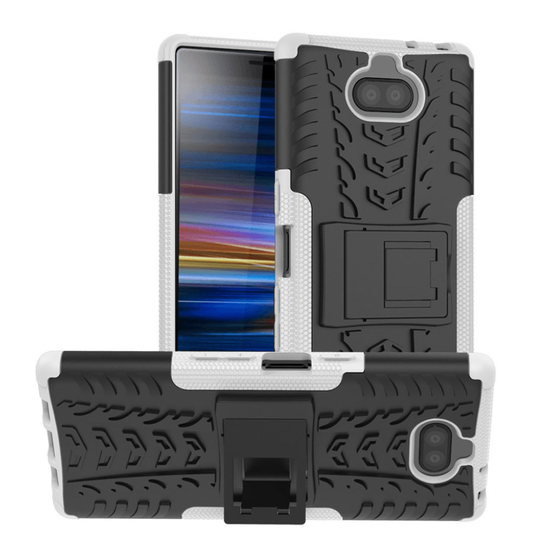 Sony Xperia 10 Plus tyre combo case - White